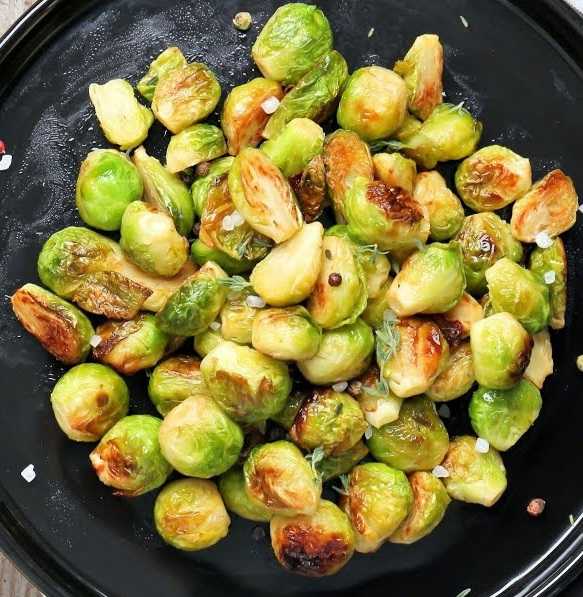 Rosenkohl mit Speck aus der Pfanne