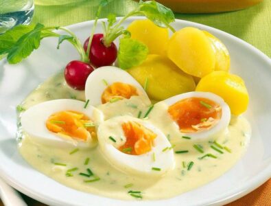 Konnte ich taglich essen, Eier in Senfsauce