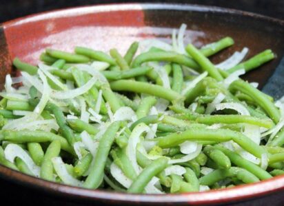 Leichter Grüner Bohnensalat für den Sommer