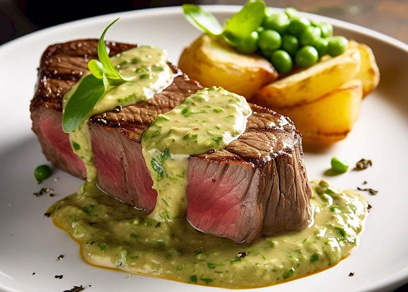 Rinderfilet mit grüner Pfeffersahnesoße - Boahh ein Traum! 