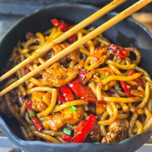 Chinesisches Hühnchen in Knoblauchsauce